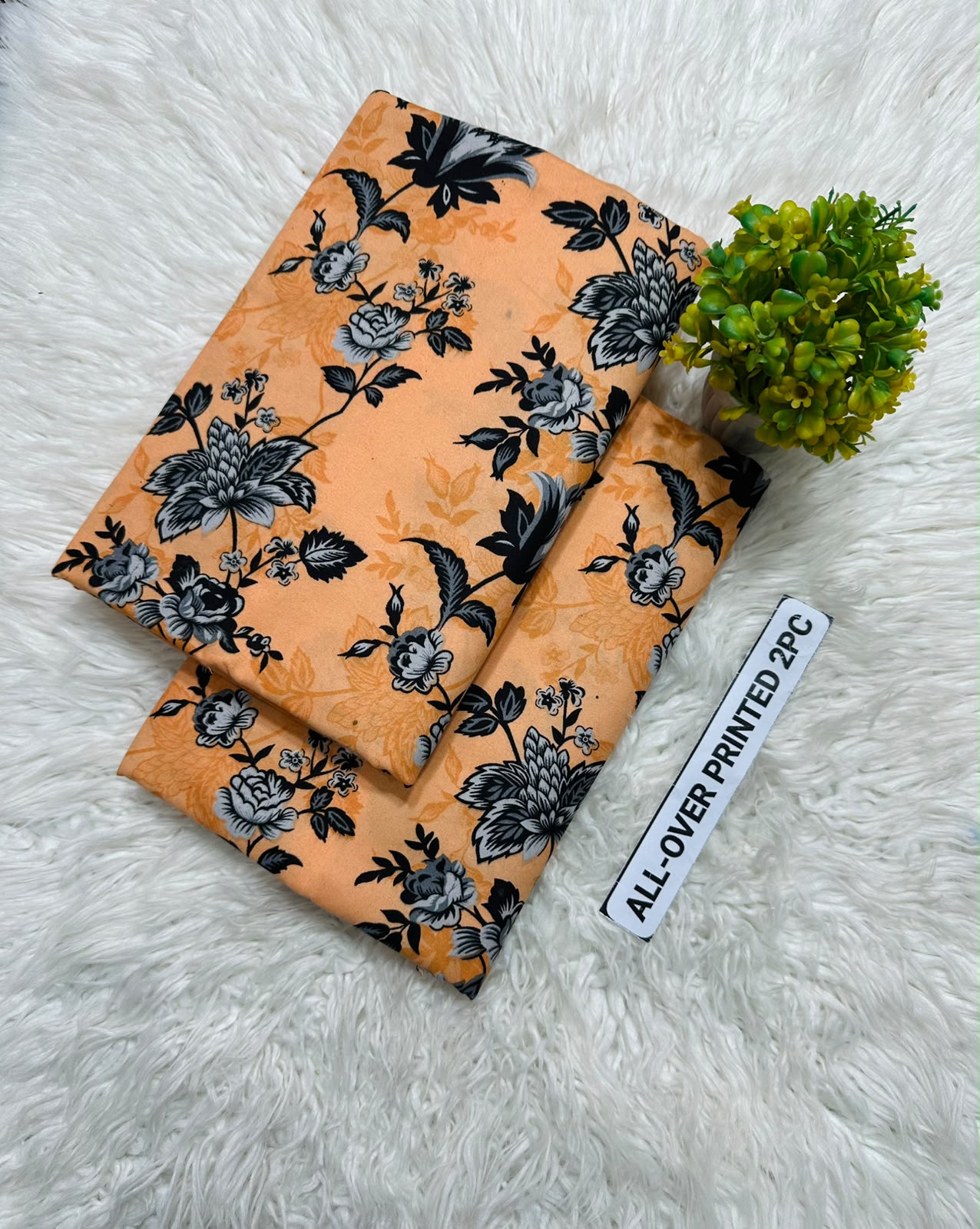 ๐ธ LAWN FLORAL PRINTS โ 2 PCS UNSTITCHED COLLECTION ๐ธ LW-156