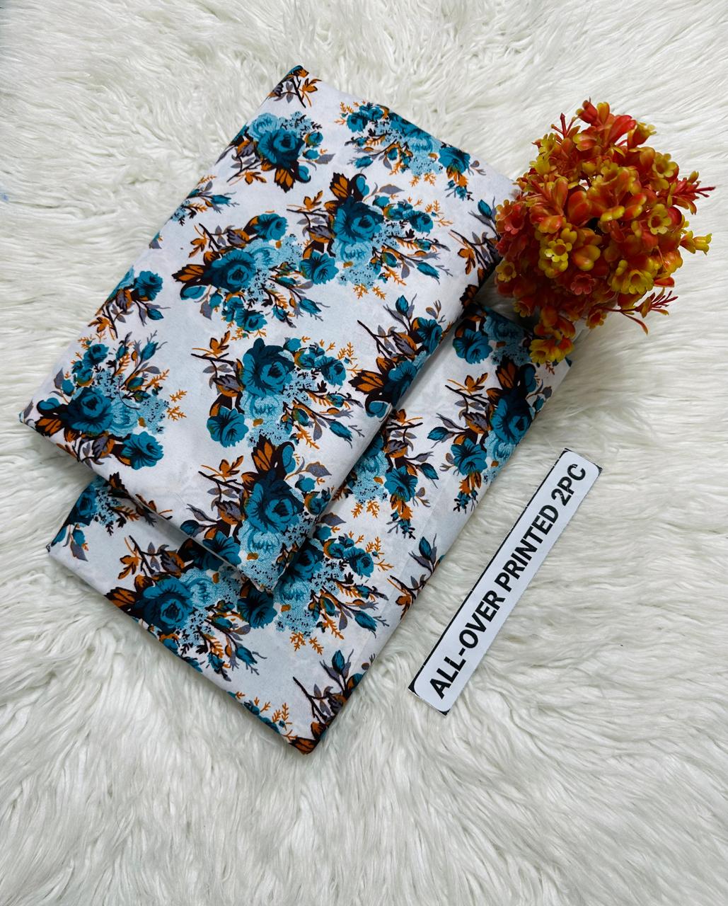 ๐ธ LAWN FLORAL PRINTS โ 2 PCS UNSTITCHED COLLECTION ๐ธ LW-182