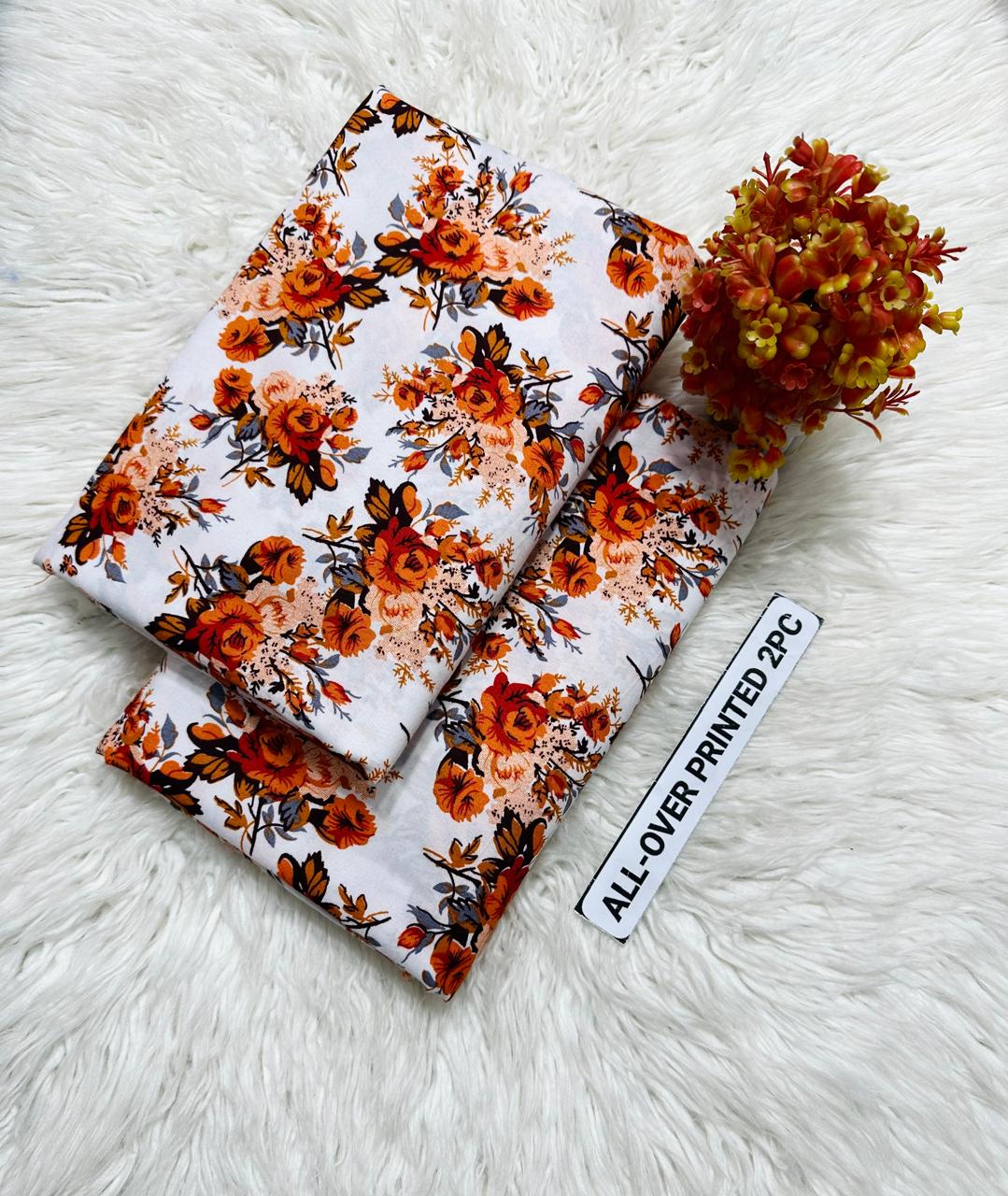 ๐ธ LAWN FLORAL PRINTS โ 2 PCS UNSTITCHED COLLECTION ๐ธ LW-200