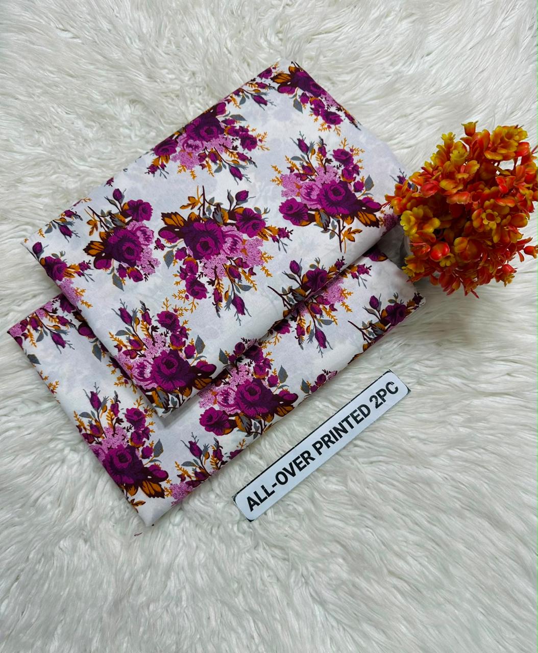๐ธ LAWN FLORAL PRINTS โ 2 PCS UNSTITCHED COLLECTION ๐ธ LW-244