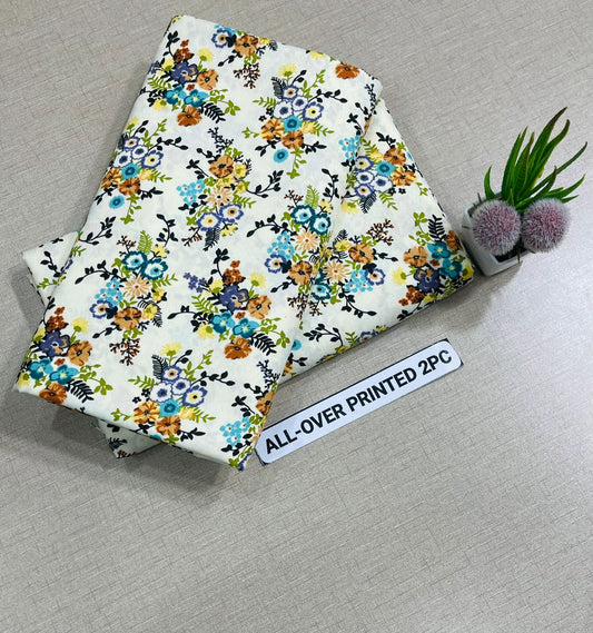 🌸 LAWN FLORAL PRINTS – 2 PCS UNSTITCHED COLLECTION 🌸 LW-068