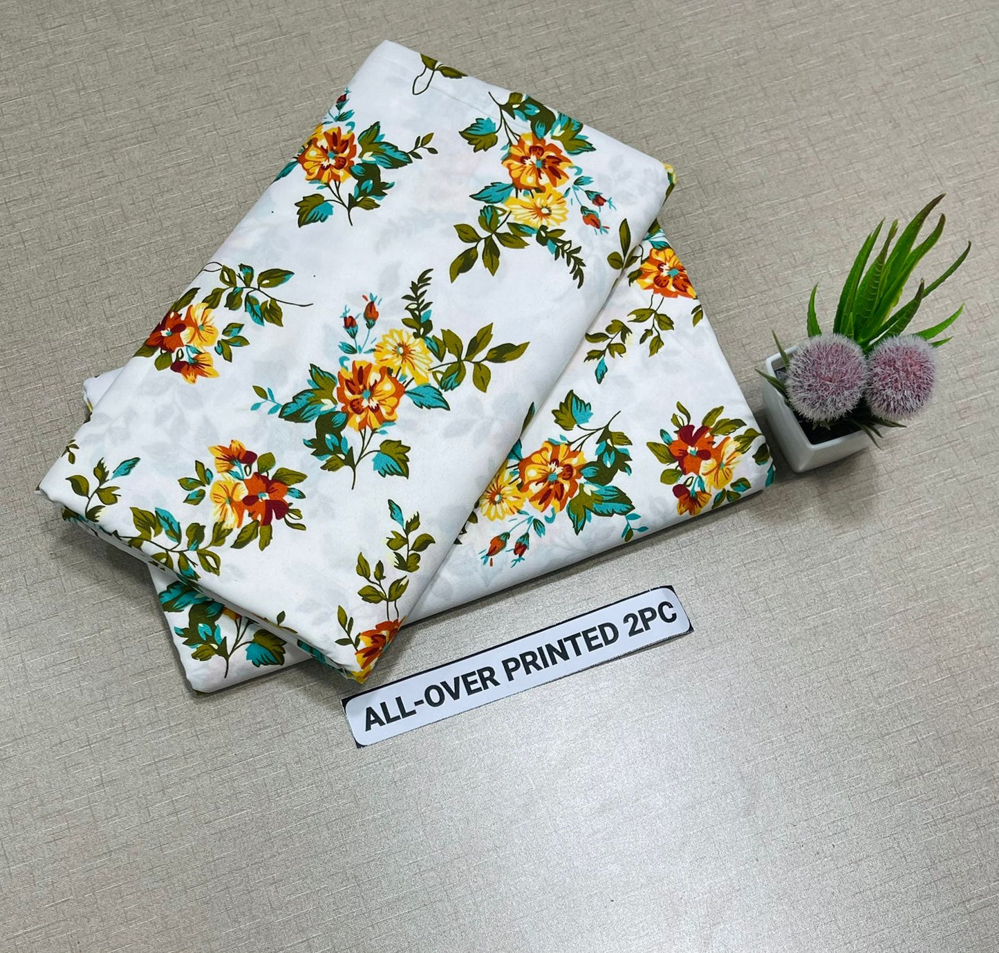 🌸 LAWN FLORAL PRINTS – 2 PCS UNSTITCHED COLLECTION 🌸 LW-065