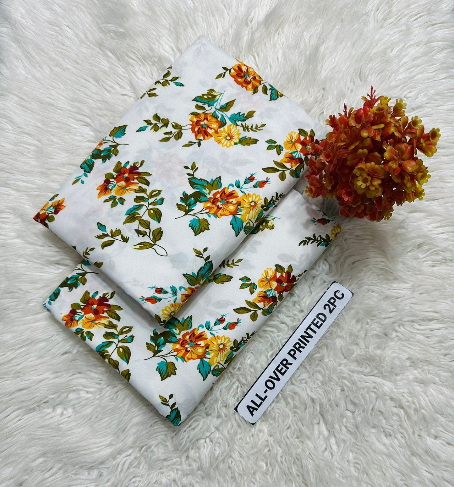 🌸 LAWN FLORAL PRINTS – 2 PCS UNSTITCHED COLLECTION 🌸 LW-138
