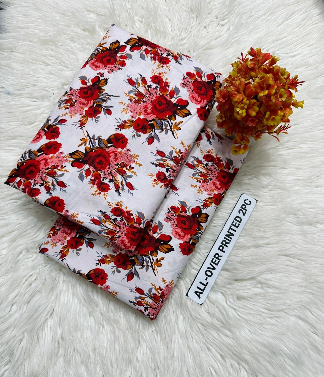 🌸 LAWN FLORAL PRINTS – 2 PCS UNSTITCHED COLLECTION 🌸 LW-201