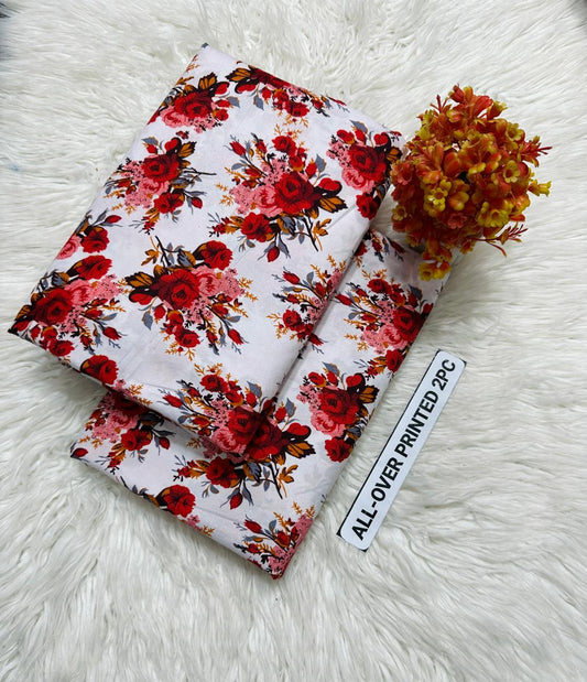 🌸 LAWN FLORAL PRINTS – 2 PCS UNSTITCHED COLLECTION 🌸 LW-201